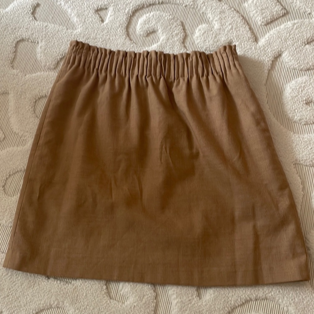 Jcrew pull on tan skirt with pockets